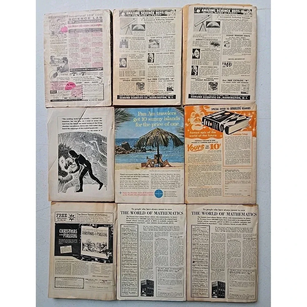 Analog Science Fiction Science Fact and Fiction 1960-75 Magazines Lot of 40 TSD8